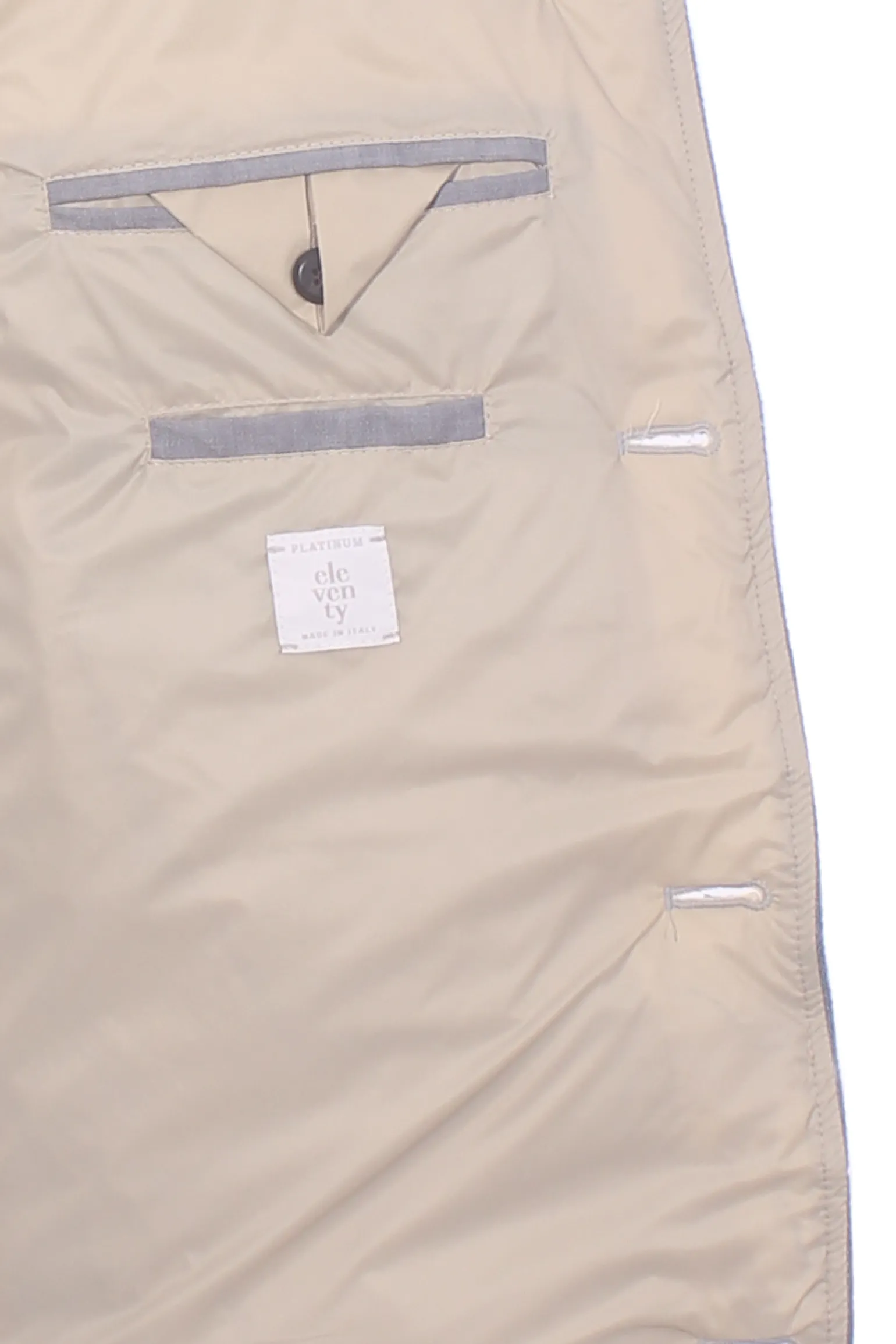 gilet piumino in lino