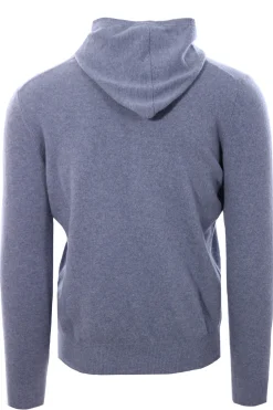 Girocollo cappuccio in lana e cashmere
