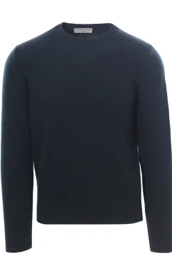girocollo in green cashmere