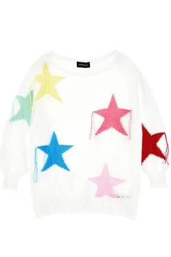 Girocollo traforato con stelle