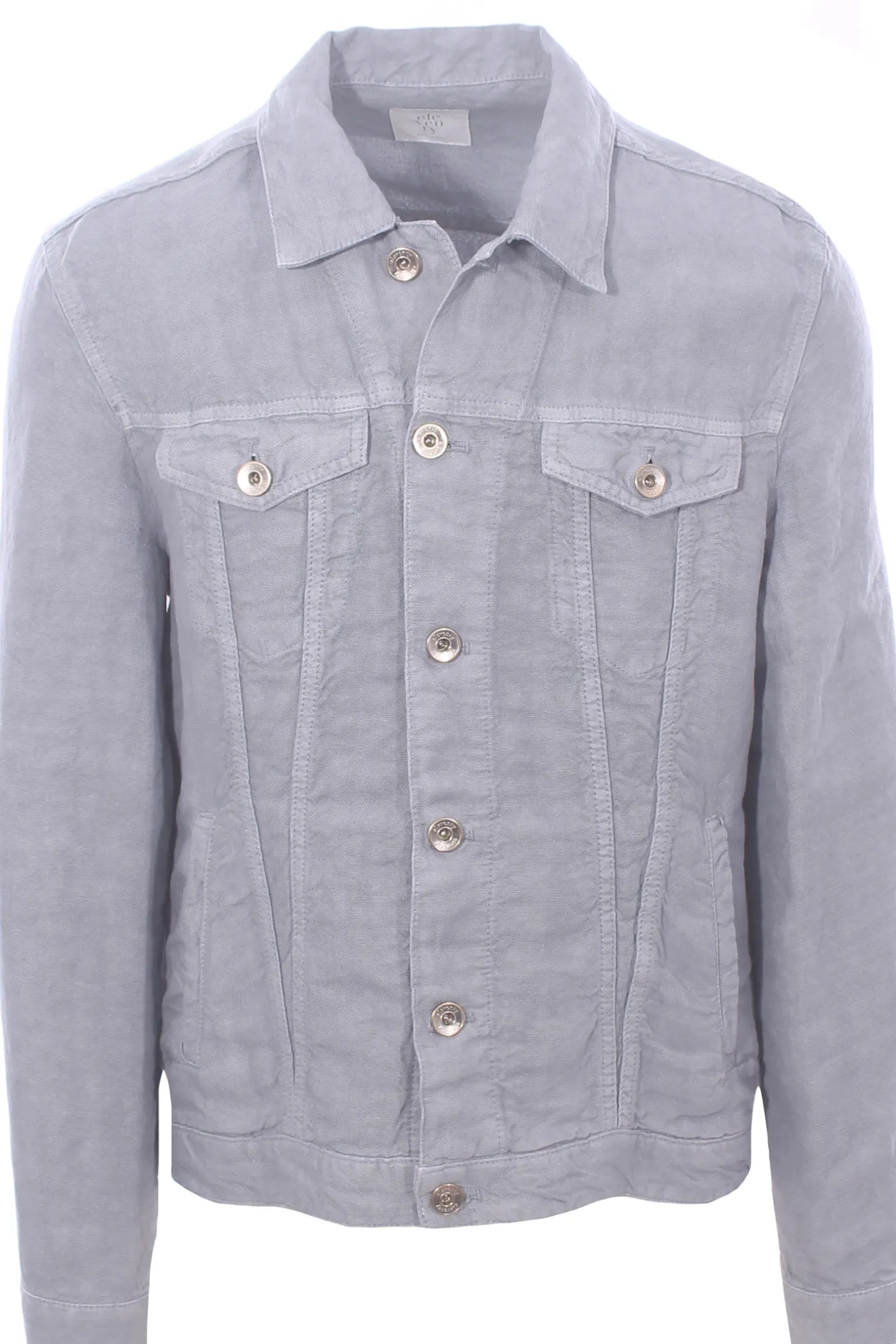 giubbino in denim di lino