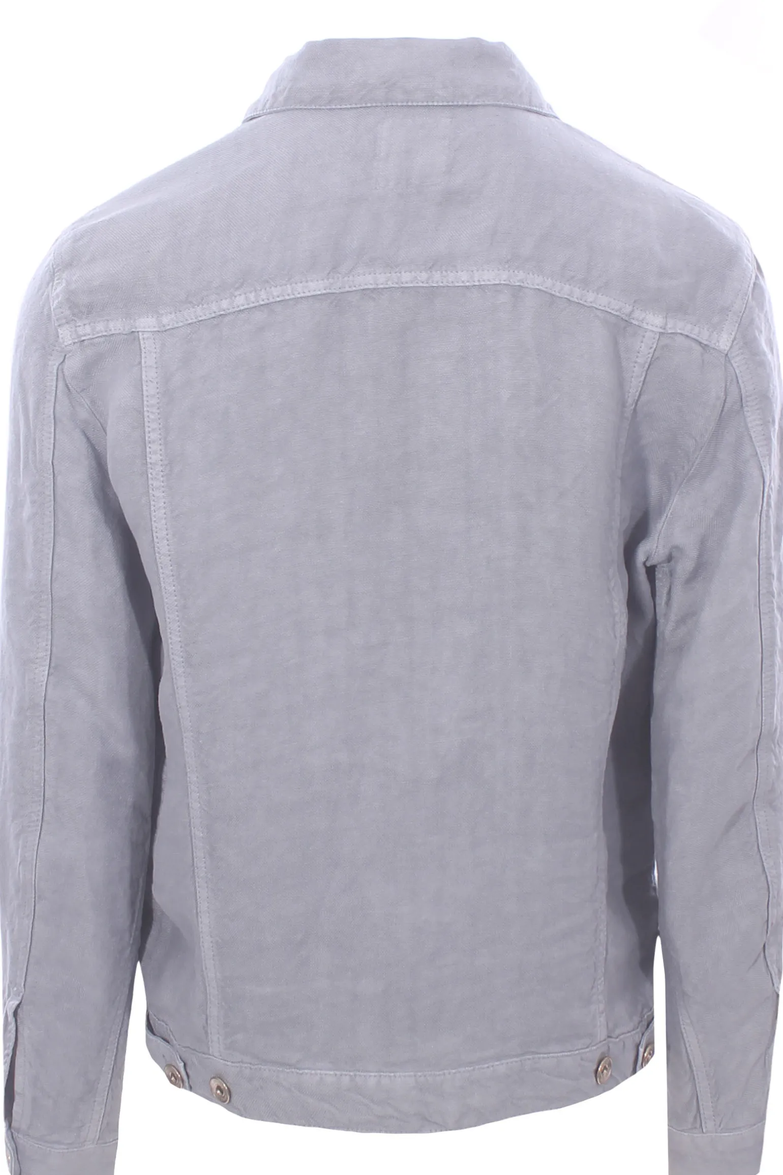 giubbino in denim di lino
