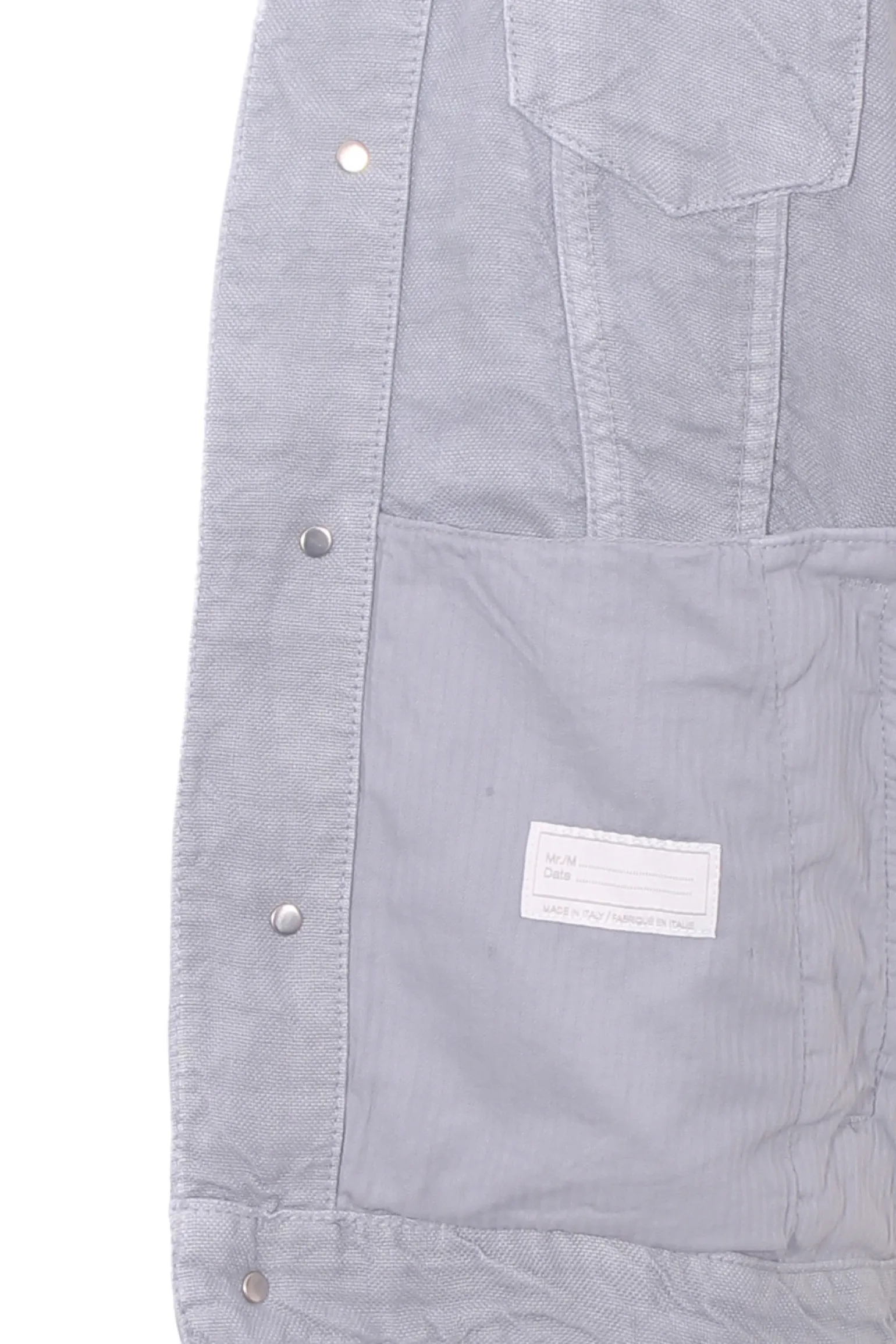 giubbino in denim di lino
