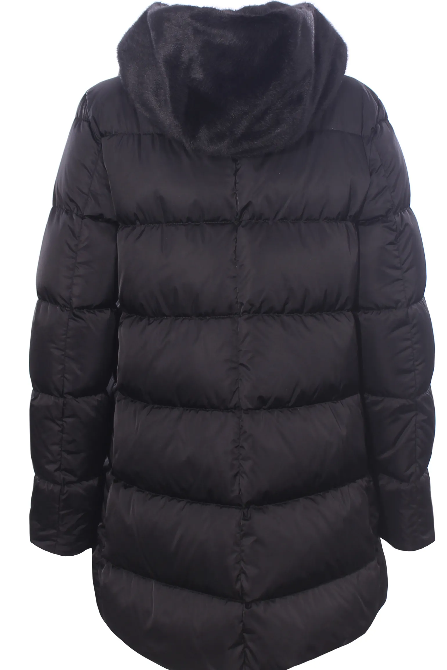 Giubbino in raso e lady faux fur