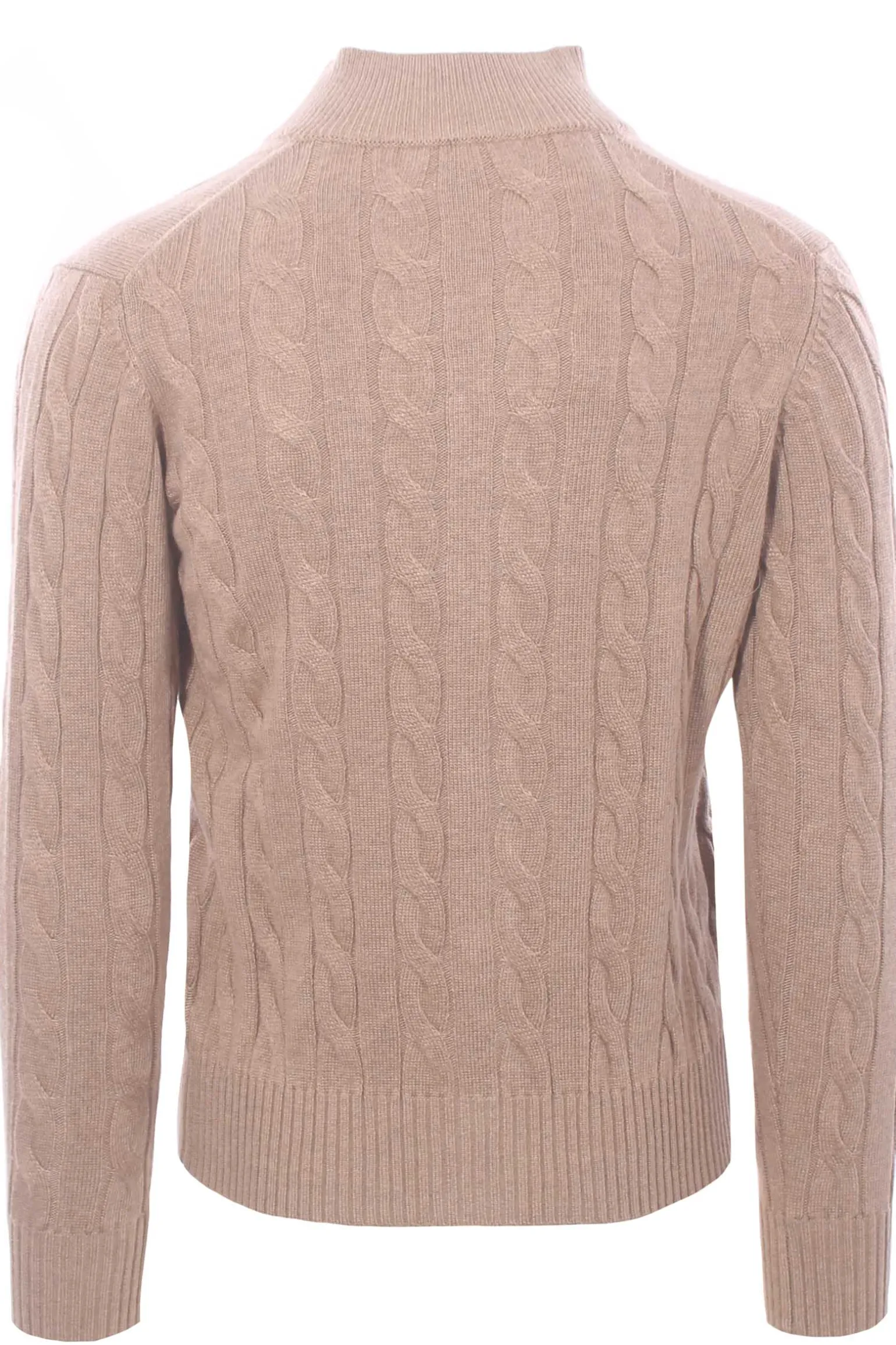 giubbino trecce in lana e cashmere