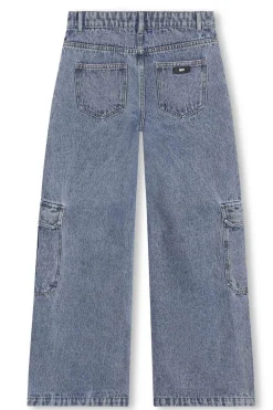 jeans cargo in cotone
