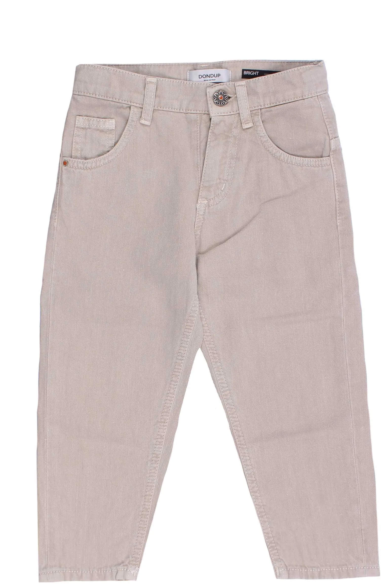 Jeans cinque tasche in denim colour bright