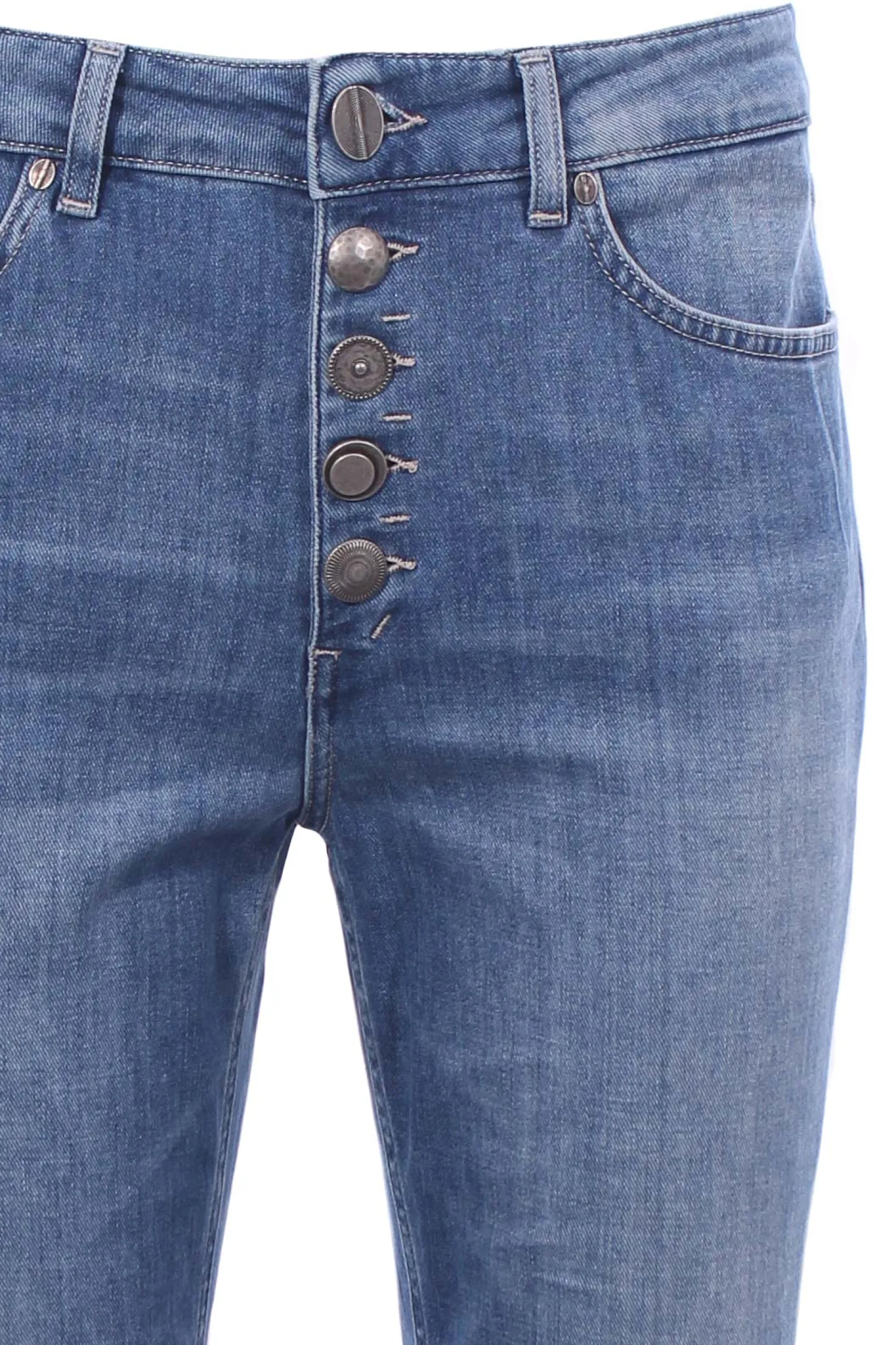 Jeans koons bottoni gioiello