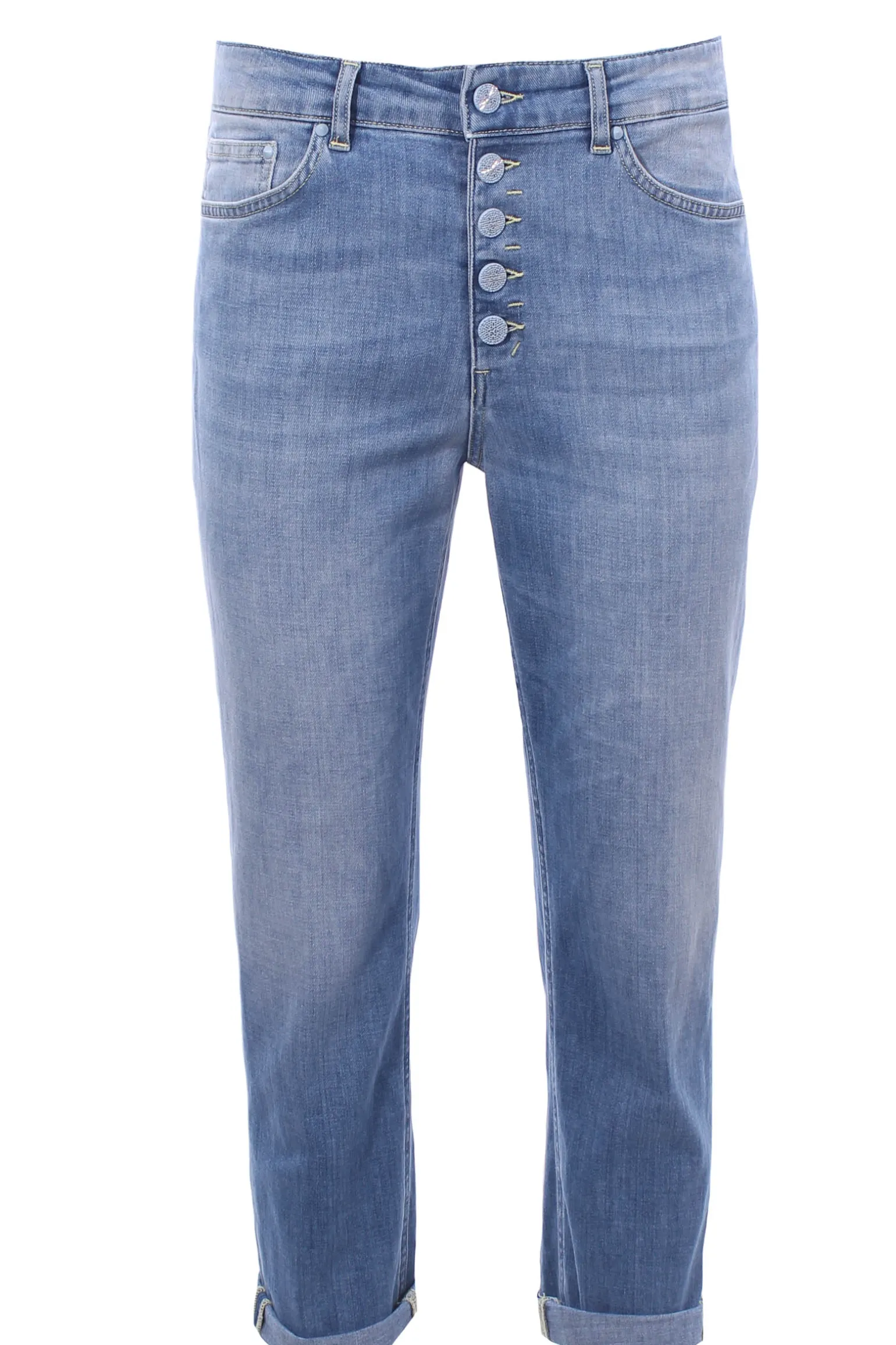 Jeans koons bottoni gioiello