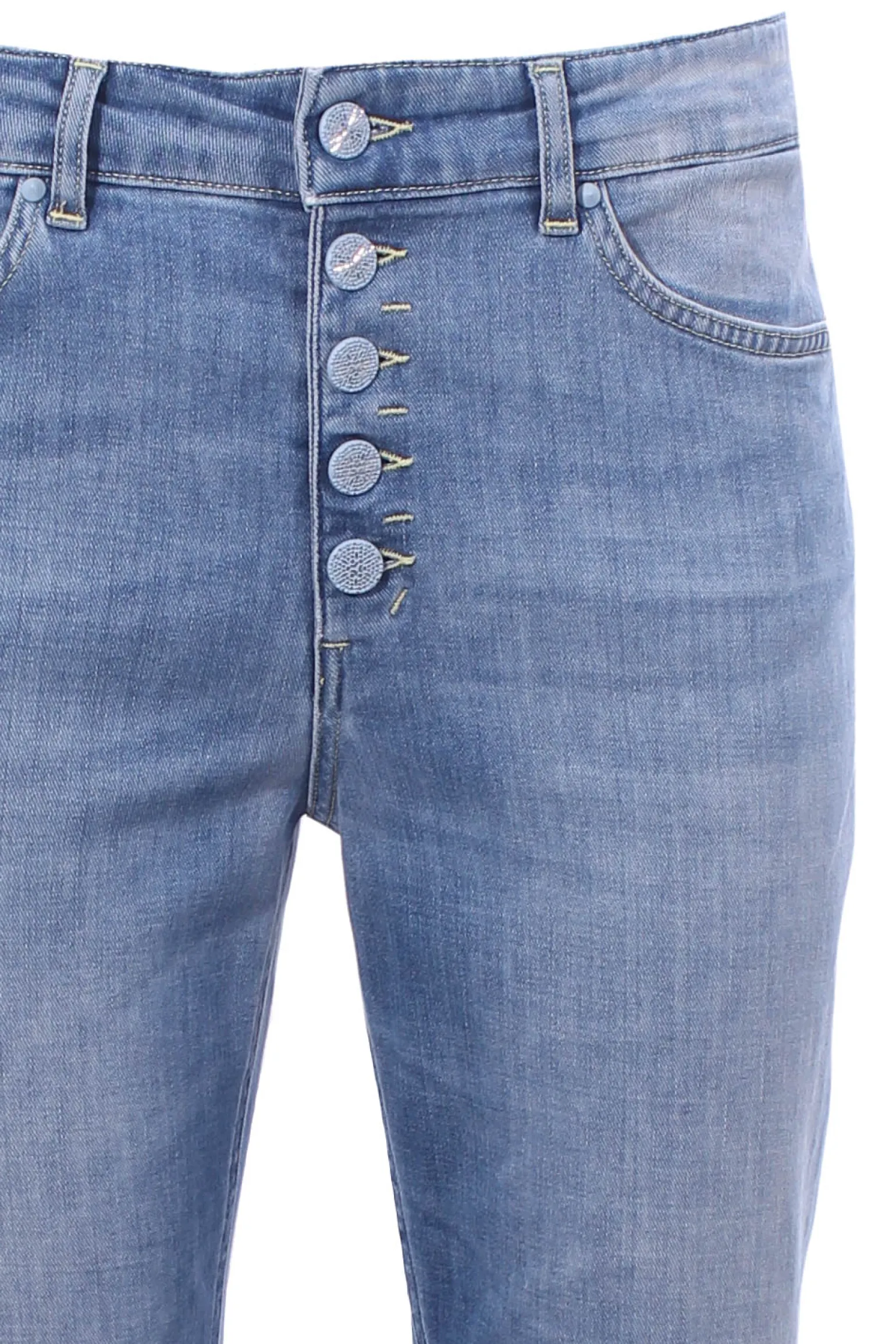 Jeans koons bottoni gioiello