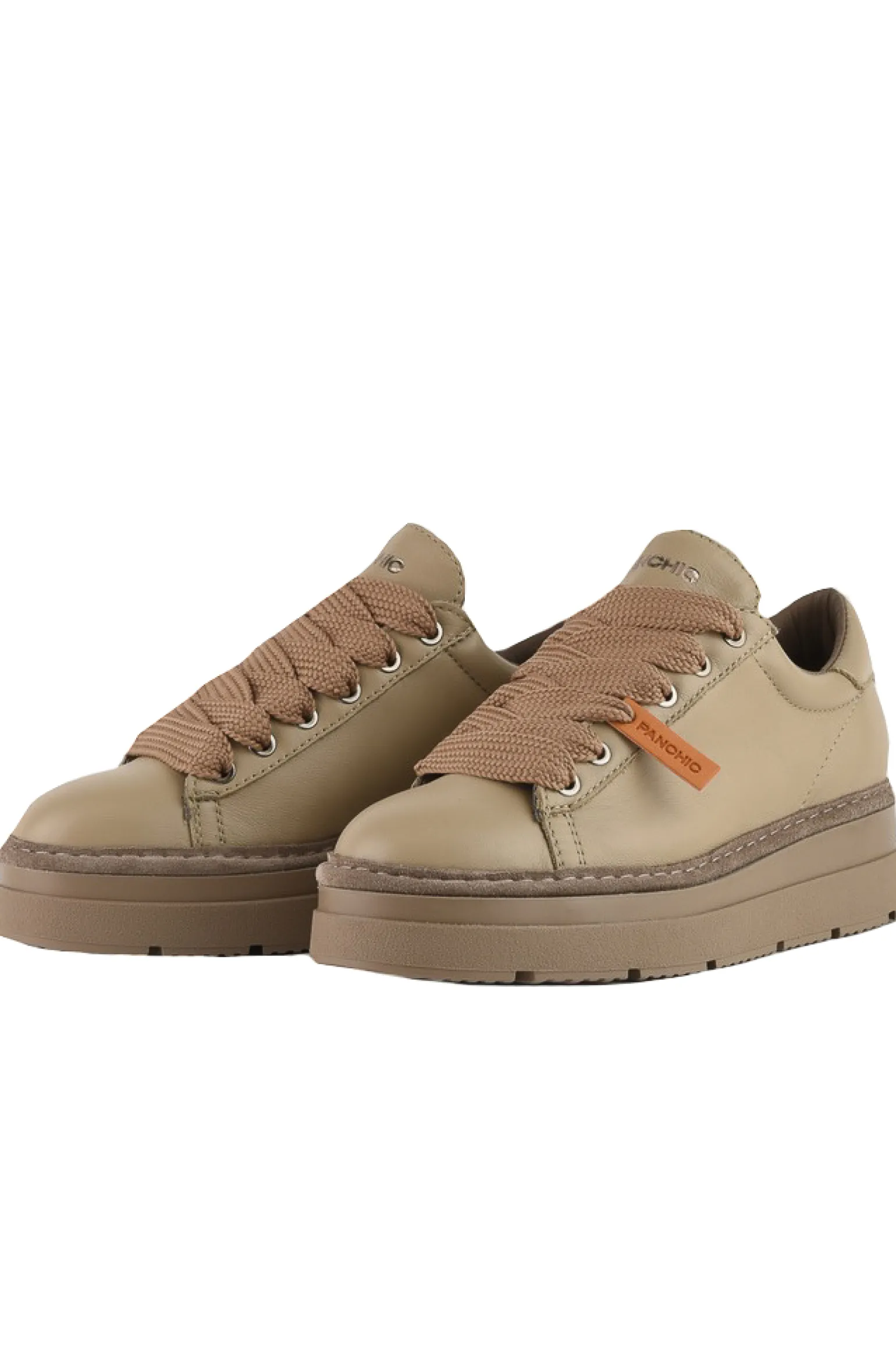 Lace-up leather