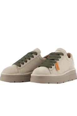Lace-up suede microfibre lining