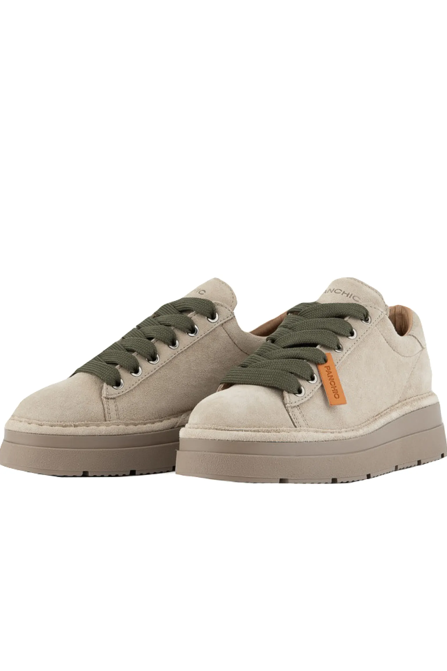 Lace-up suede microfibre lining