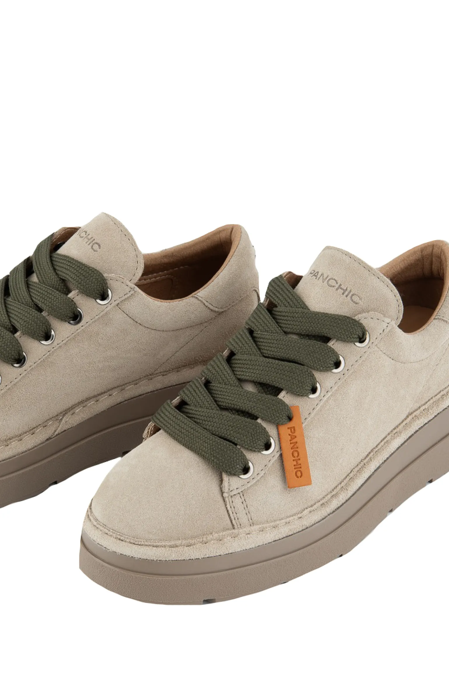 Lace-up suede microfibre lining