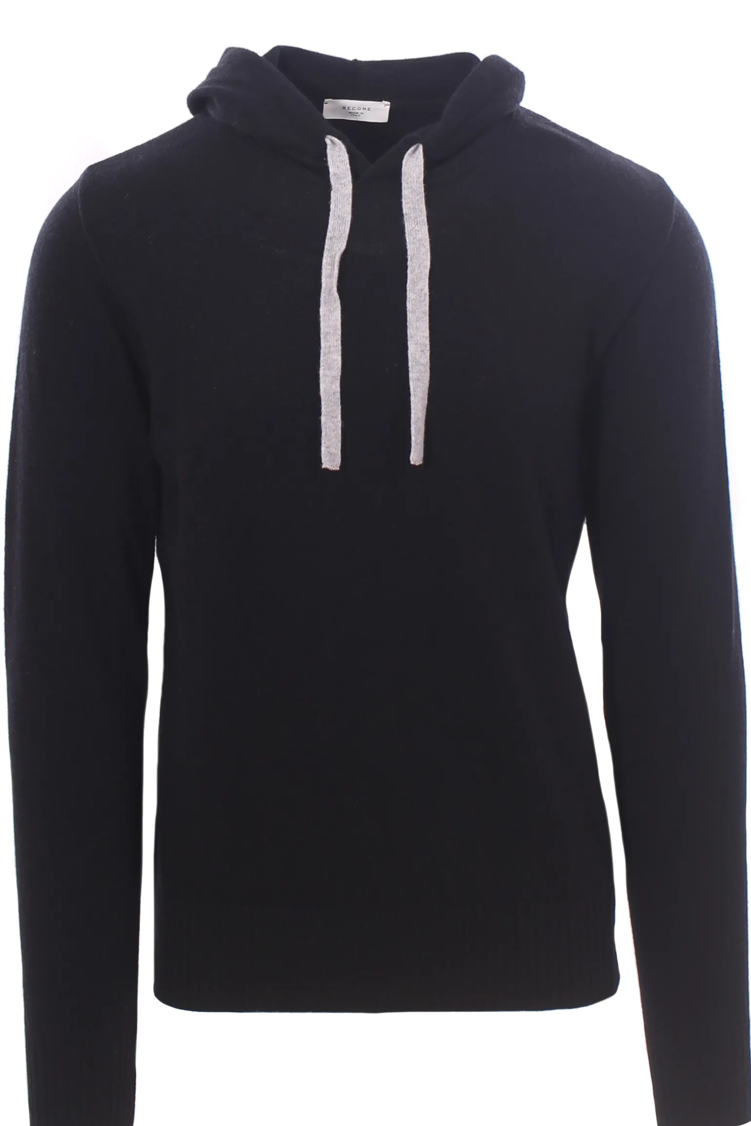 maglia cappuccio in lana