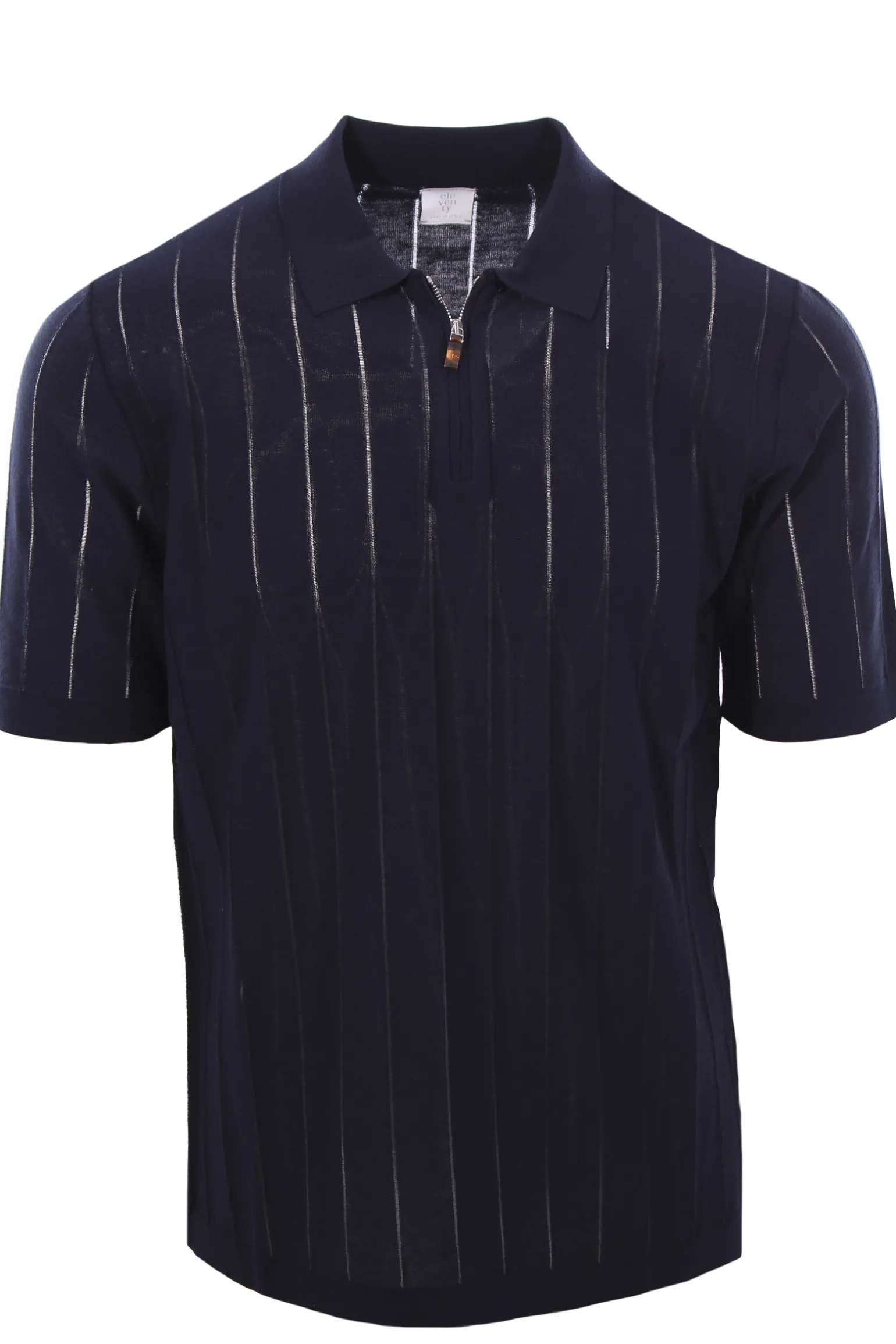 Maglia polo con zip