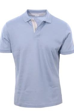 maglia polo in jersey di cotone