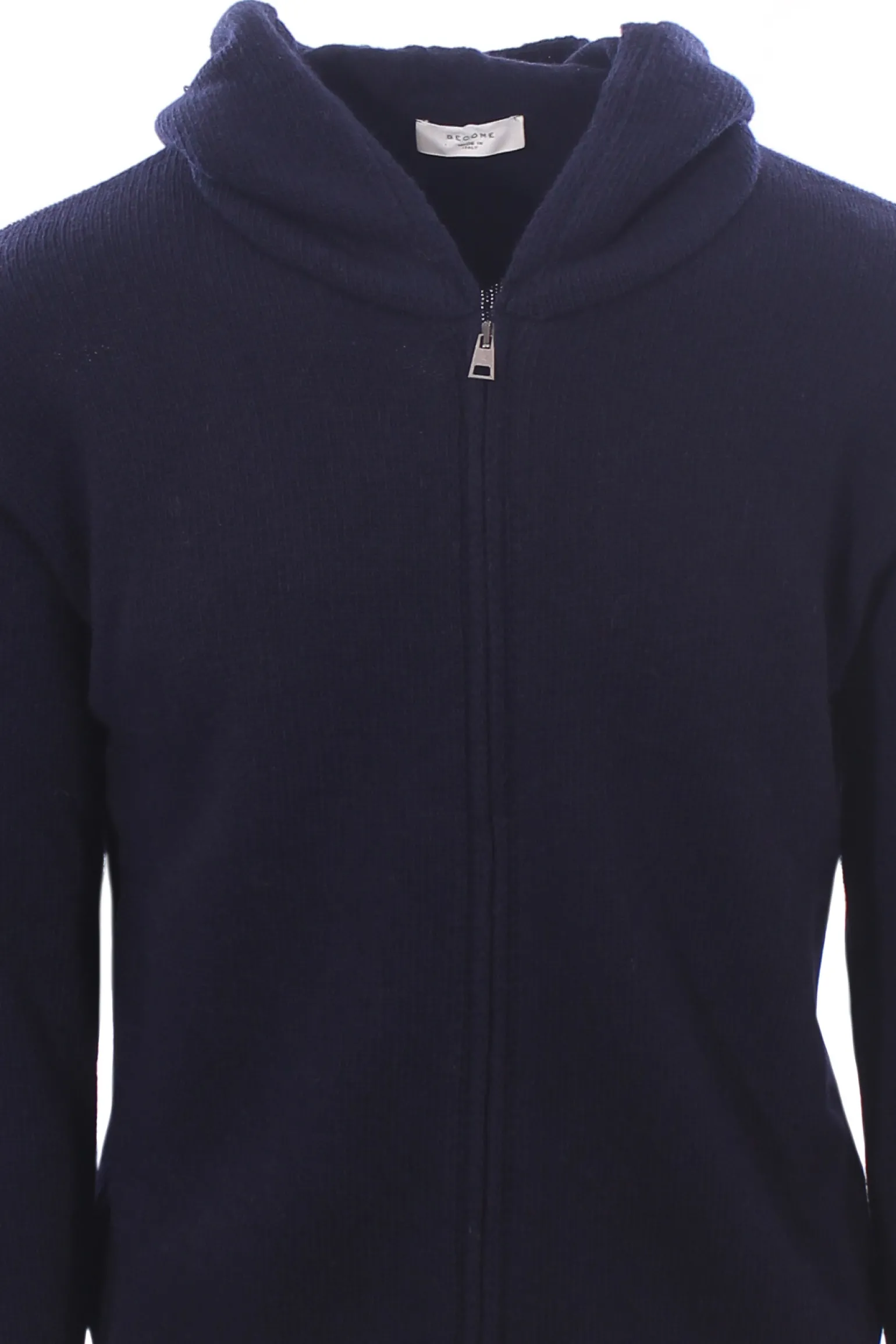 maglia zip cappuccio