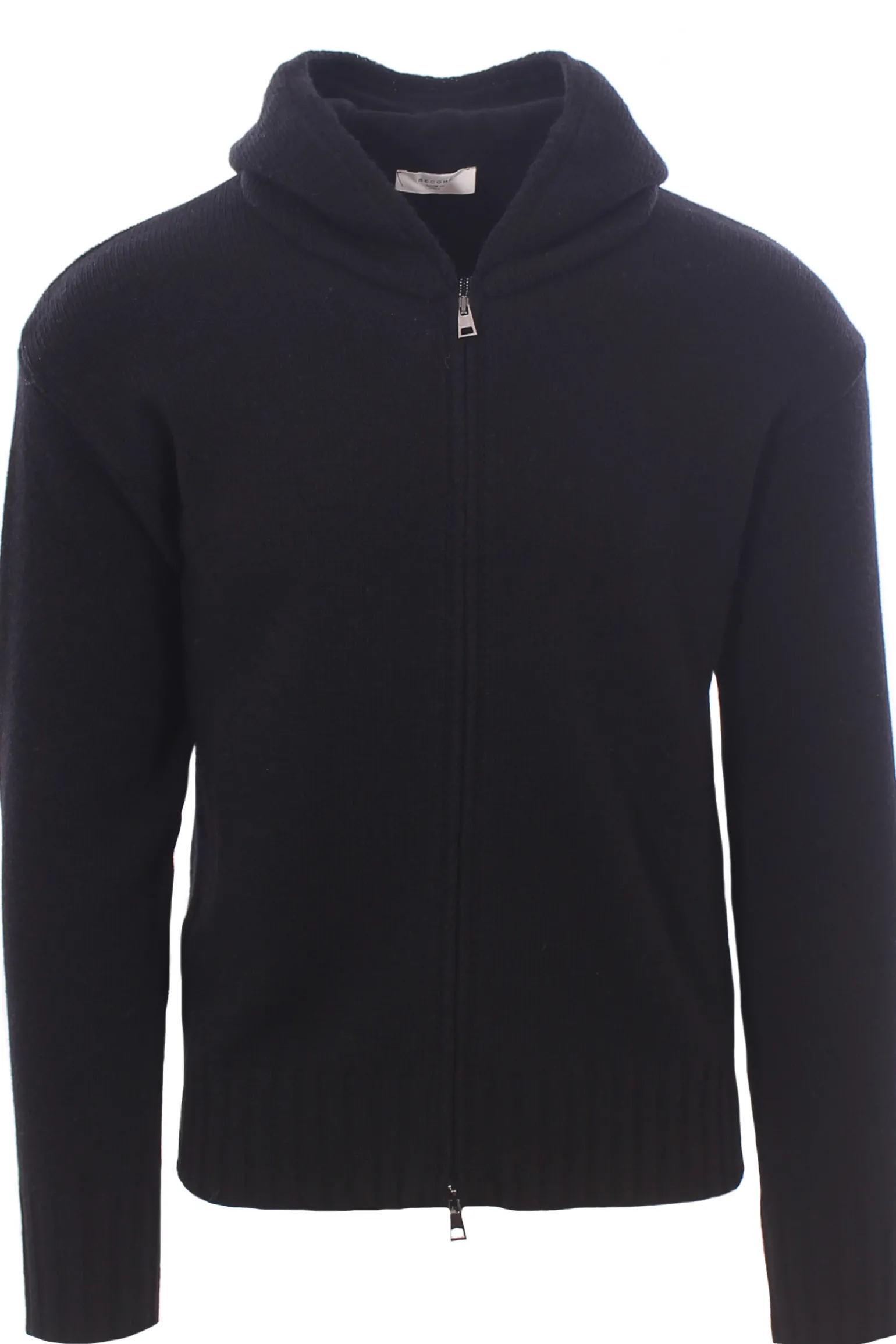 maglia zip cappuccio