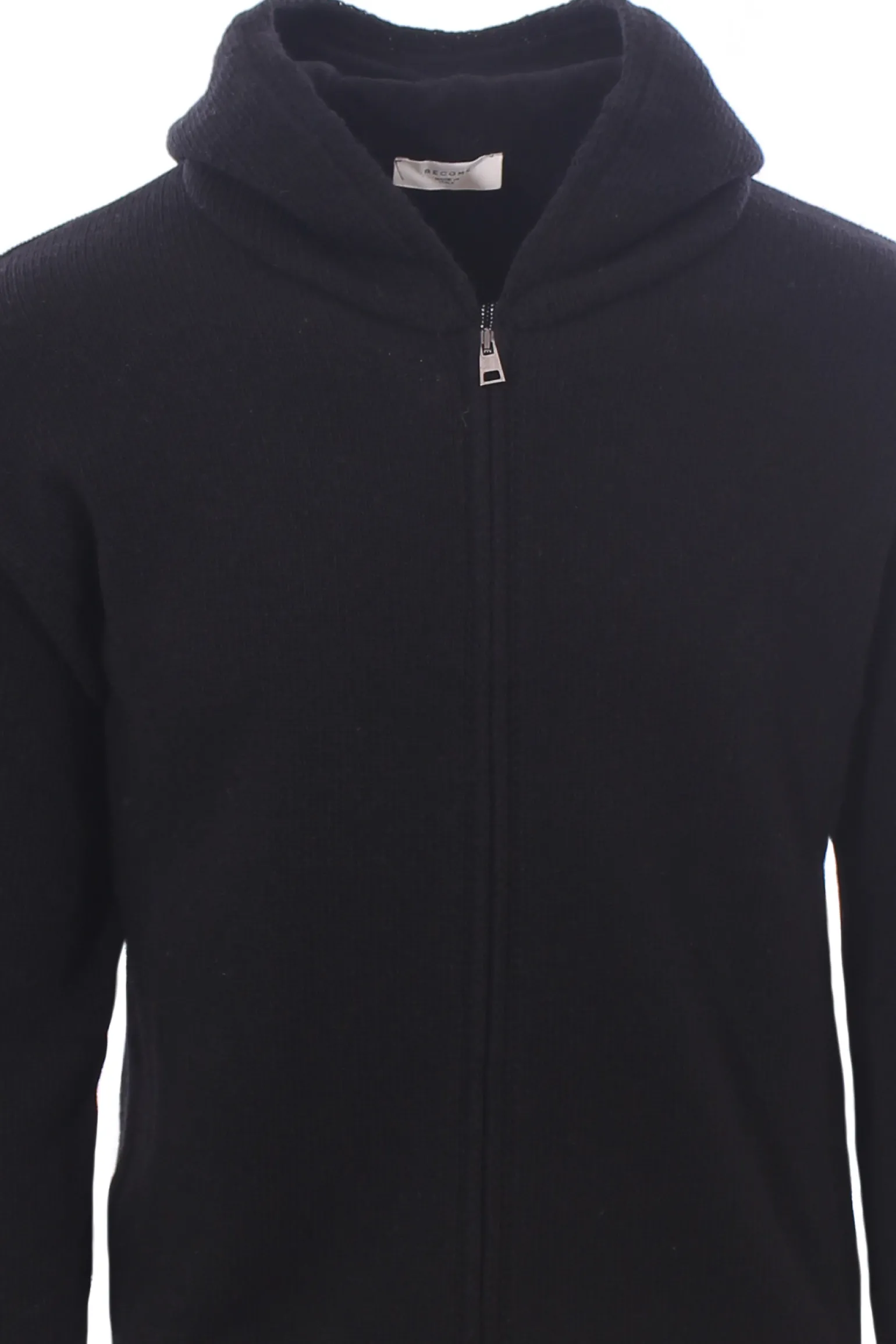 maglia zip cappuccio