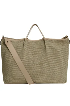 Maxi borsa shopping in rafia