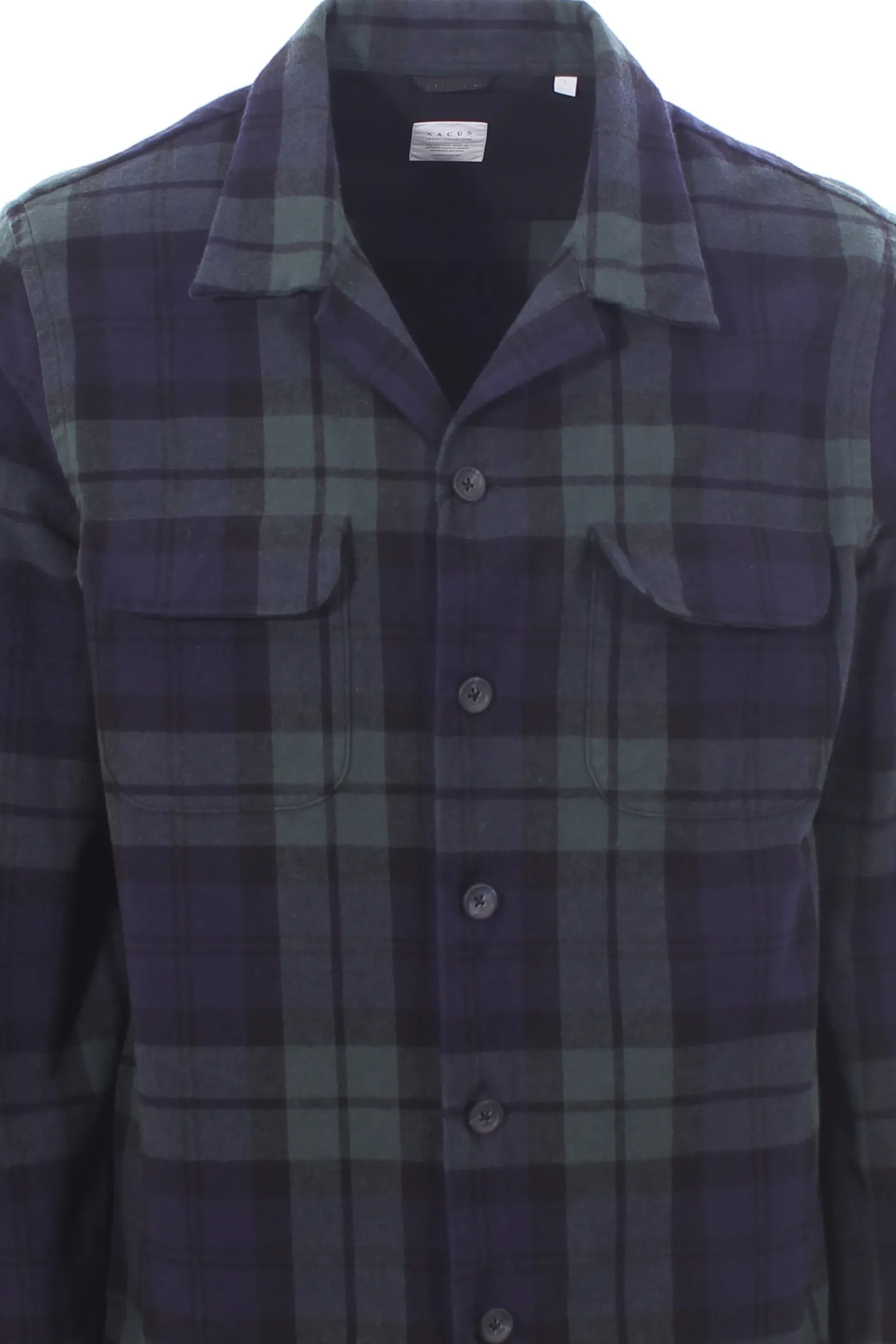 over shirt black watch in panno tinto filo