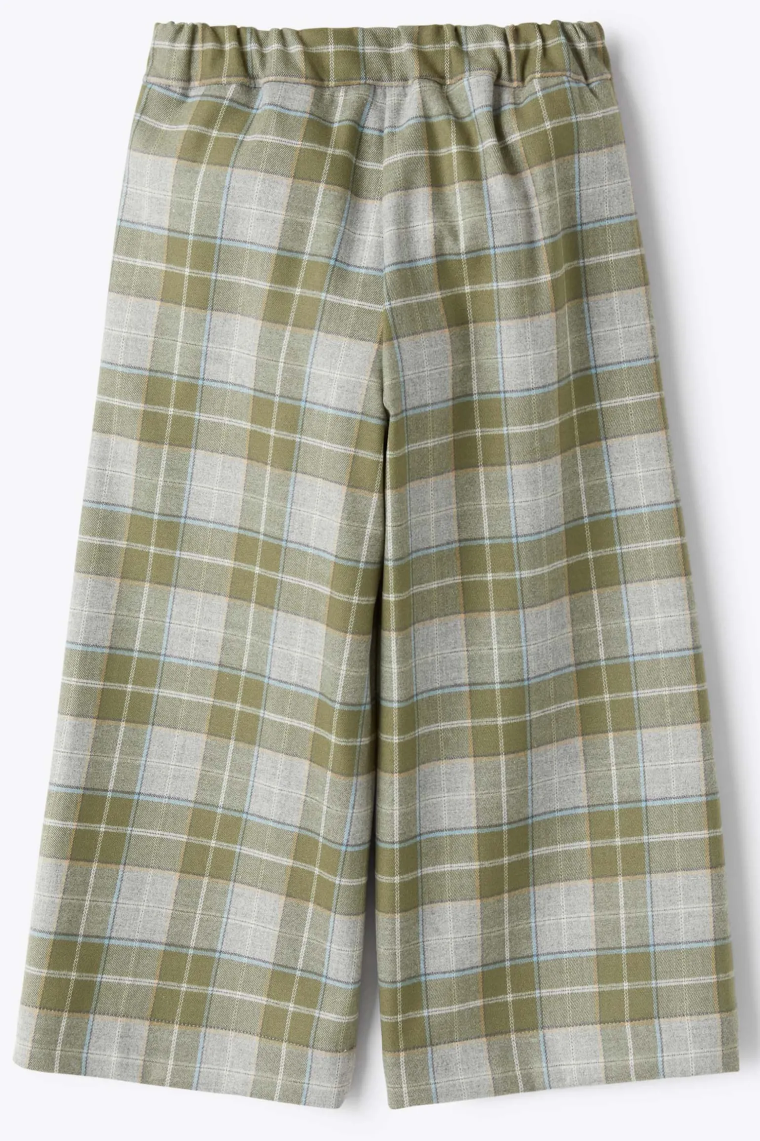 pantalone a palazzo in check