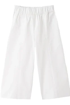Pantalone a palazzo in cotone stretch
