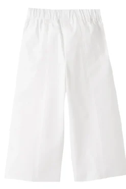 Pantalone a palazzo in cotone stretch