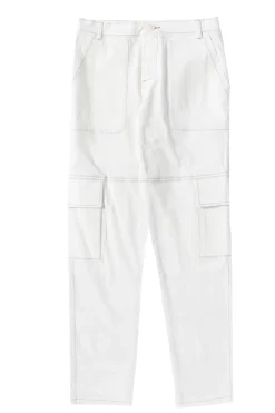 Pantalone cargo in cotone stretch