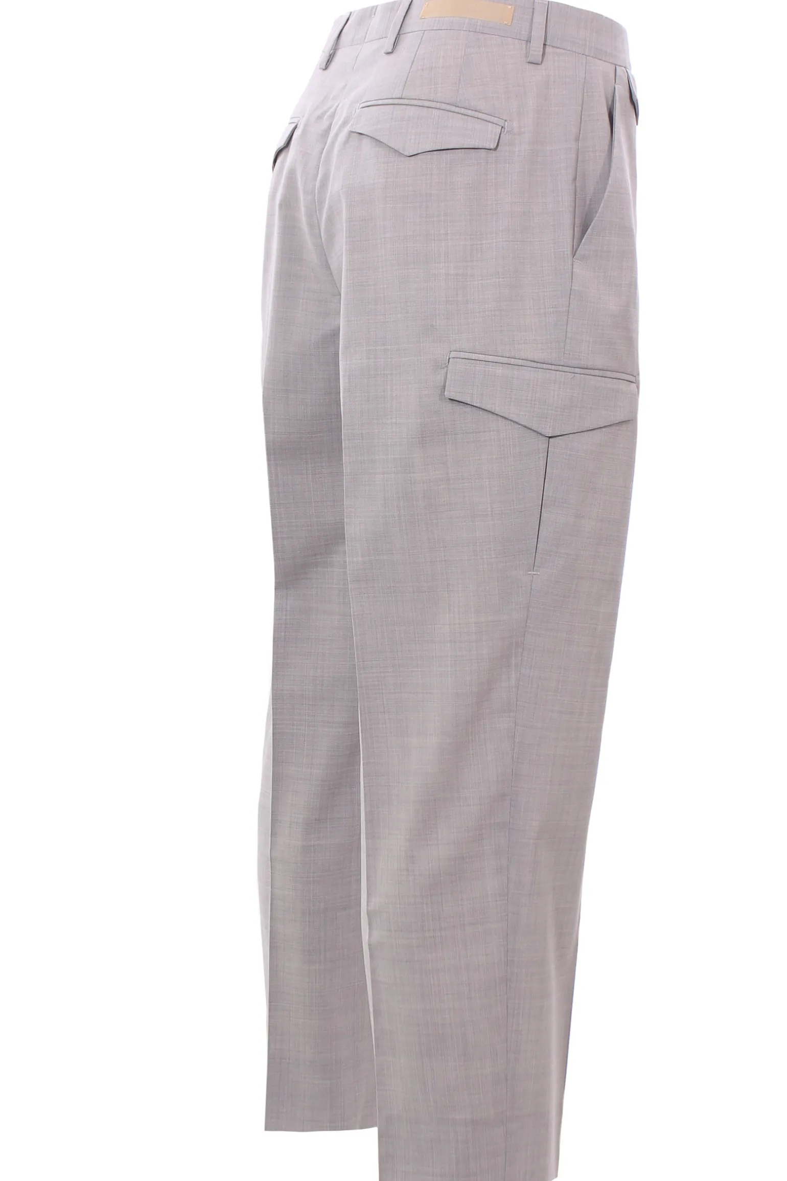 Pantalone cargo in fresco di lana