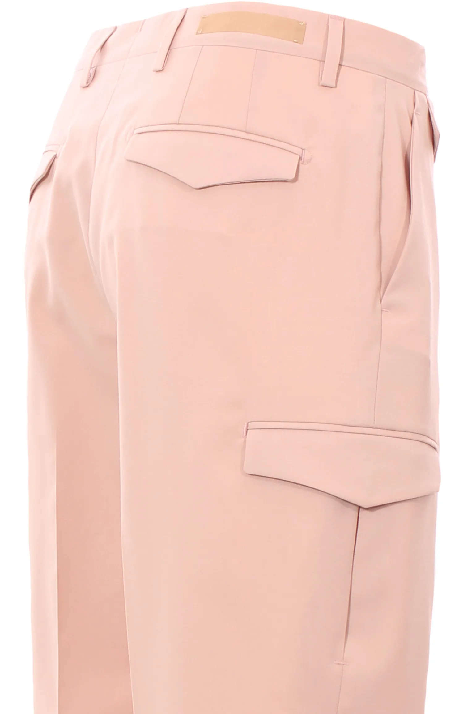 Pantalone cargo in fresco di lana