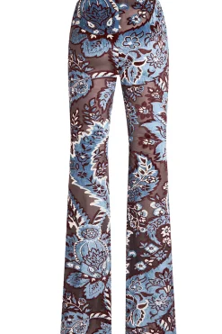 Pantalone ciniglia stampata
