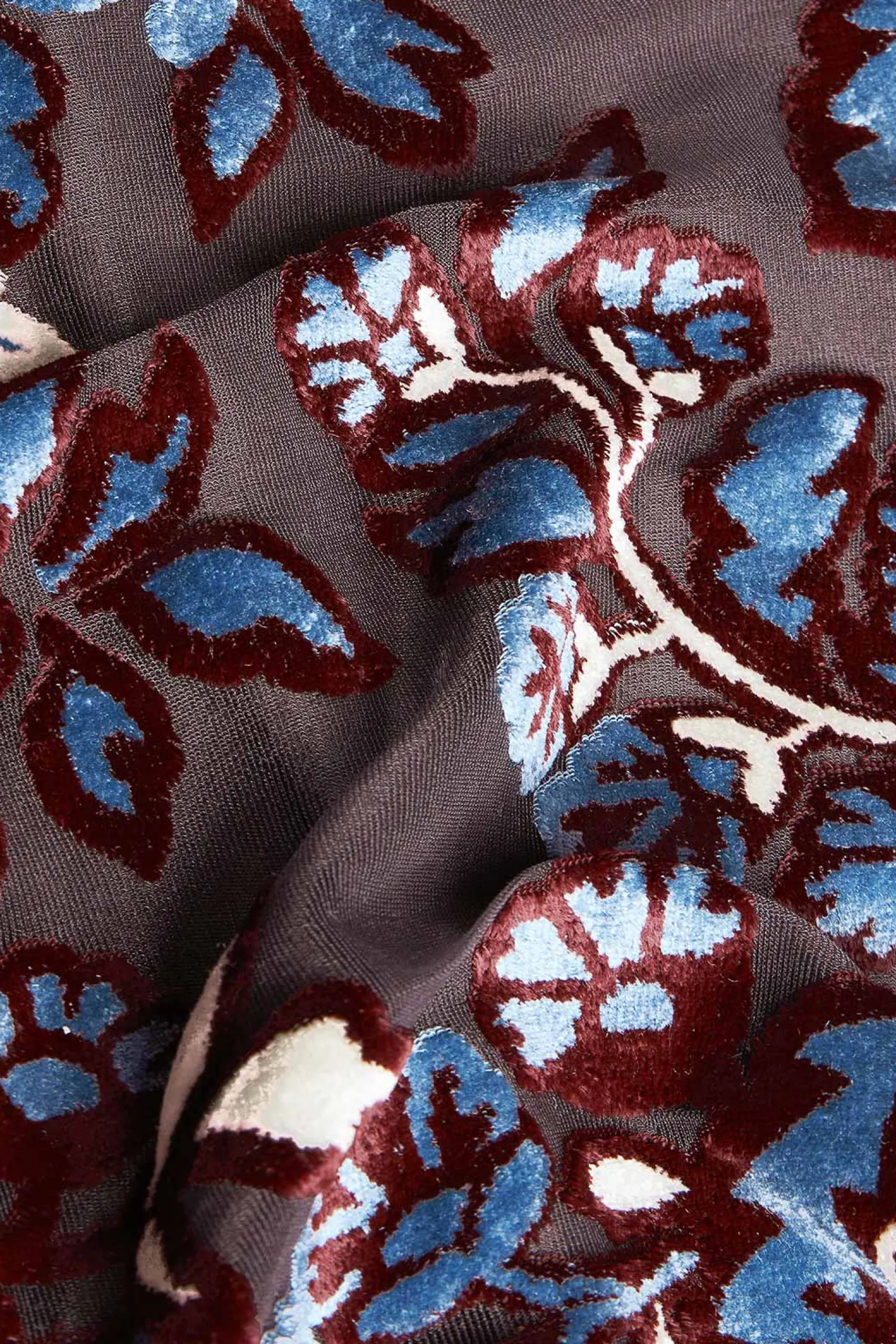 Pantalone ciniglia stampata