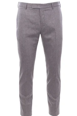 pantalone dieci f.f. in flanella stretch super 120's
