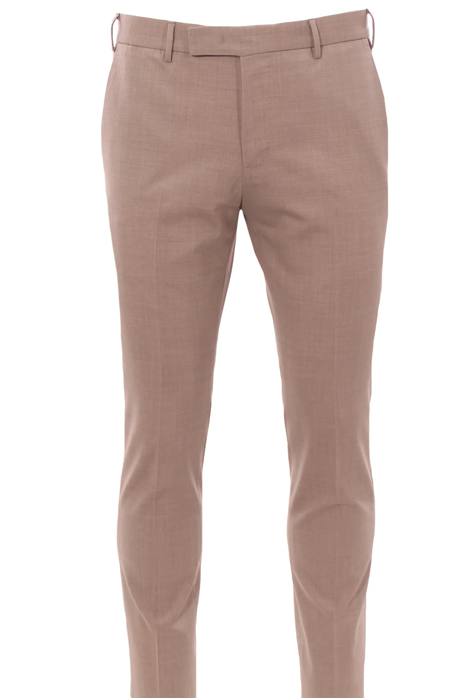 pantalone dieci in tela di lana stretch