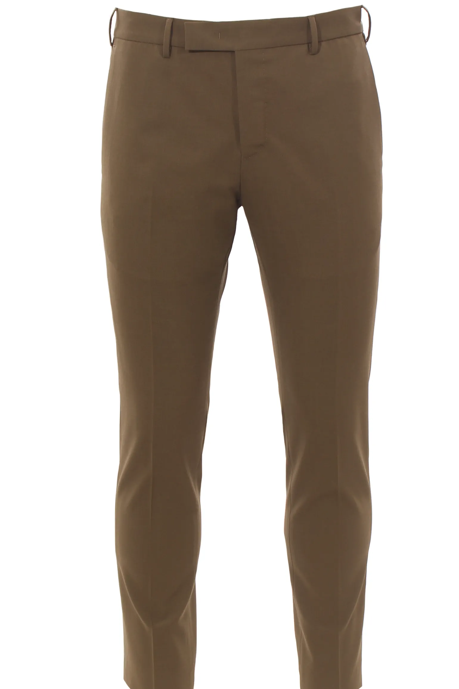 pantalone dieci in tela di lana stretch