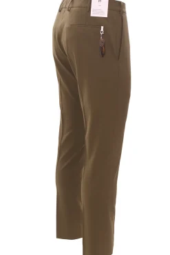 pantalone dieci in tela di lana stretch