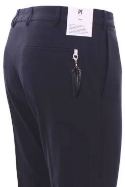 pantalone dieci 1p in tela di lana stretch