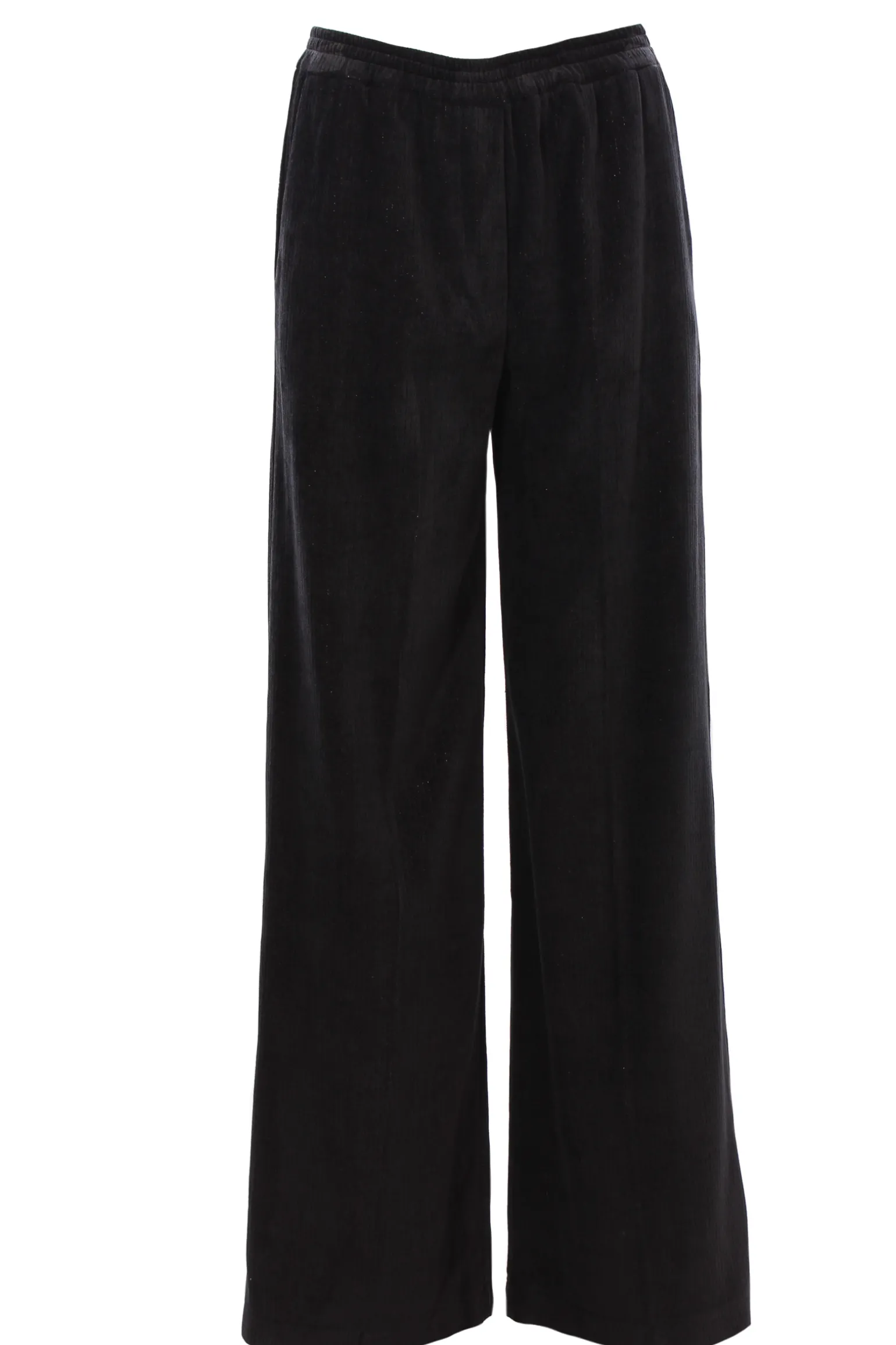 Pantalone gamba larga in velluto a coste