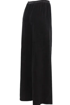 Pantalone gamba larga in velluto a coste