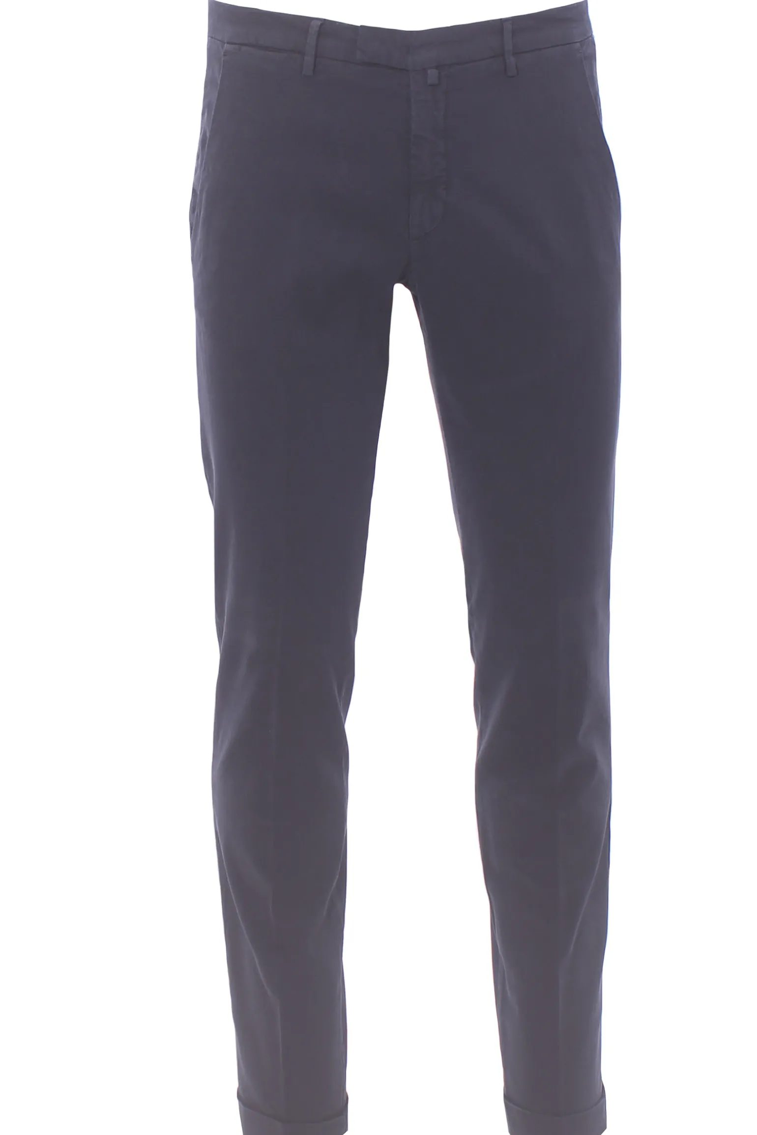 pantalone in cotone e tencel stretch