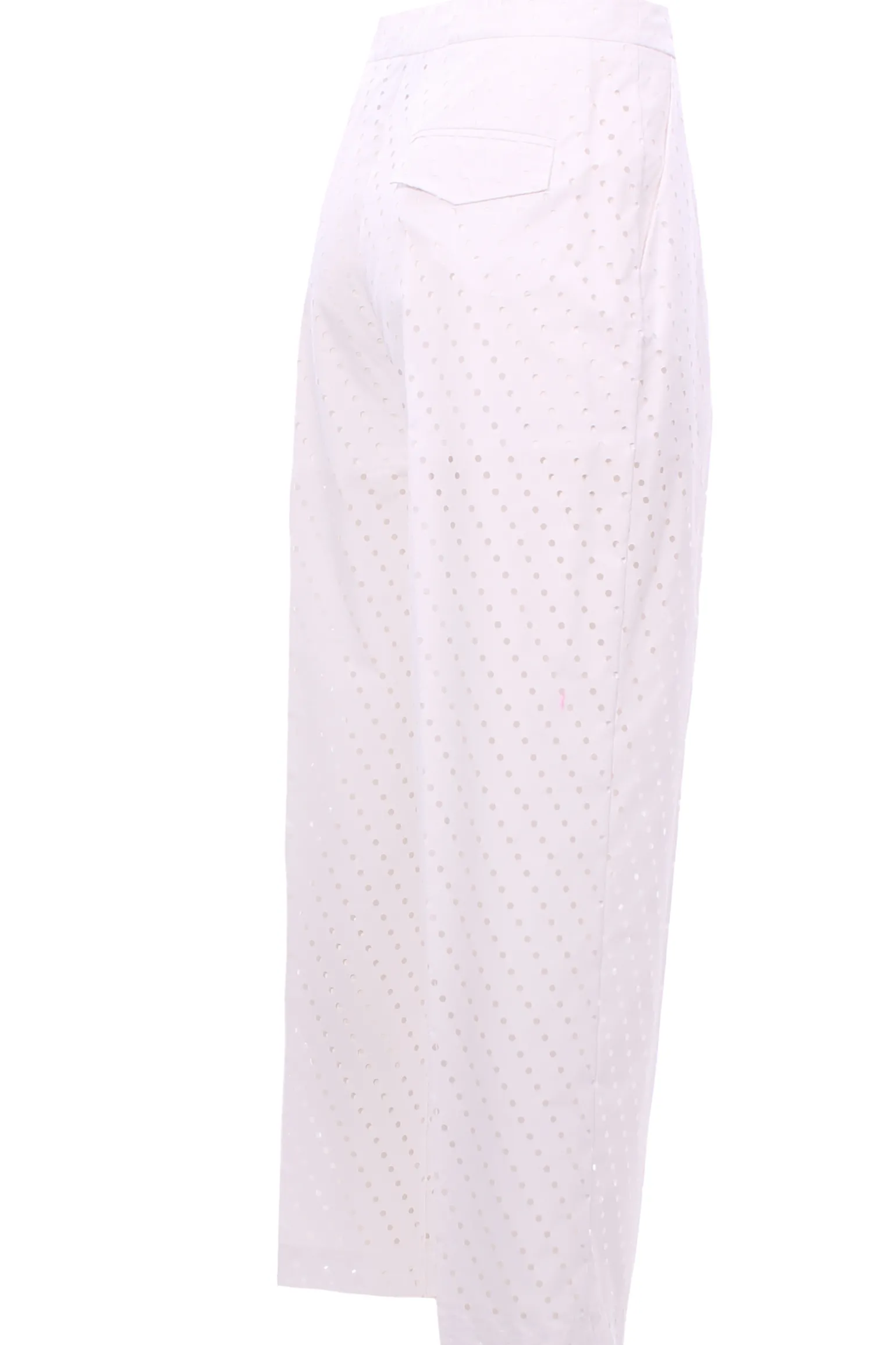 Pantalone in cotone perforato