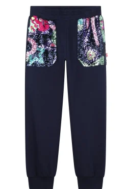 pantalone in felpa con pailettes