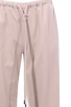 Pantalone jogging con coulisse in lana e cashmere
