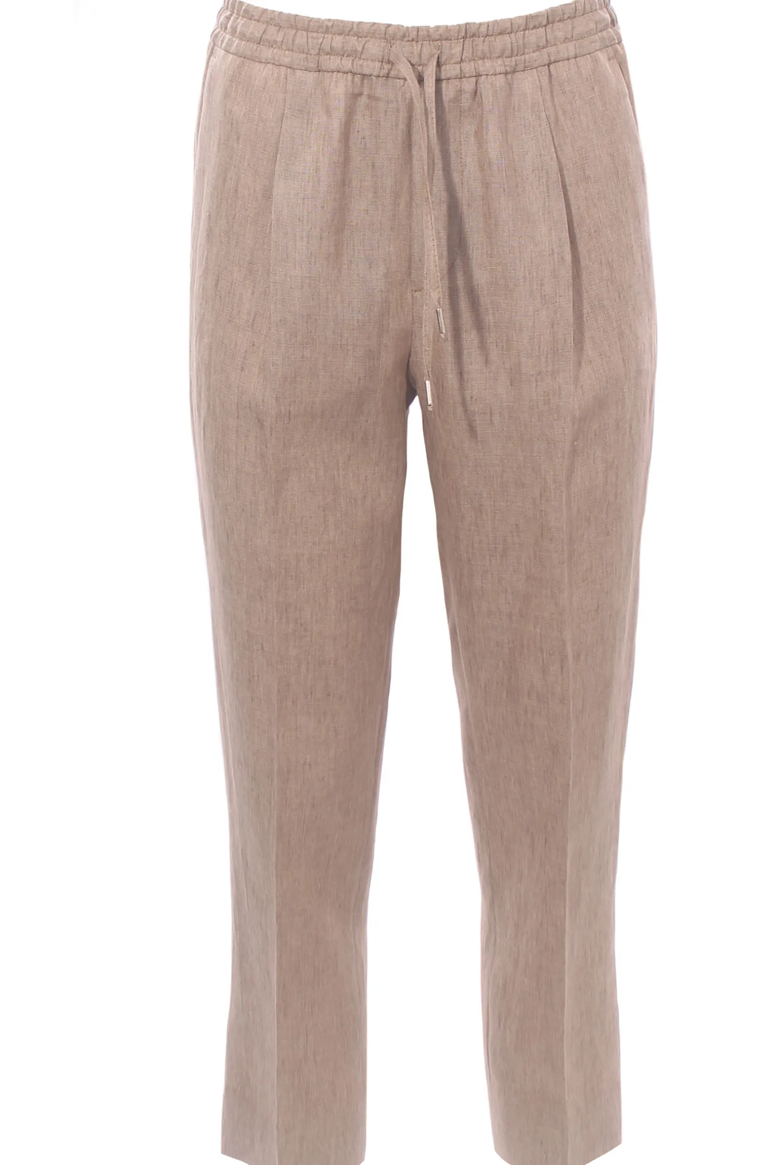 Pantalone jogging in lino fiammato
