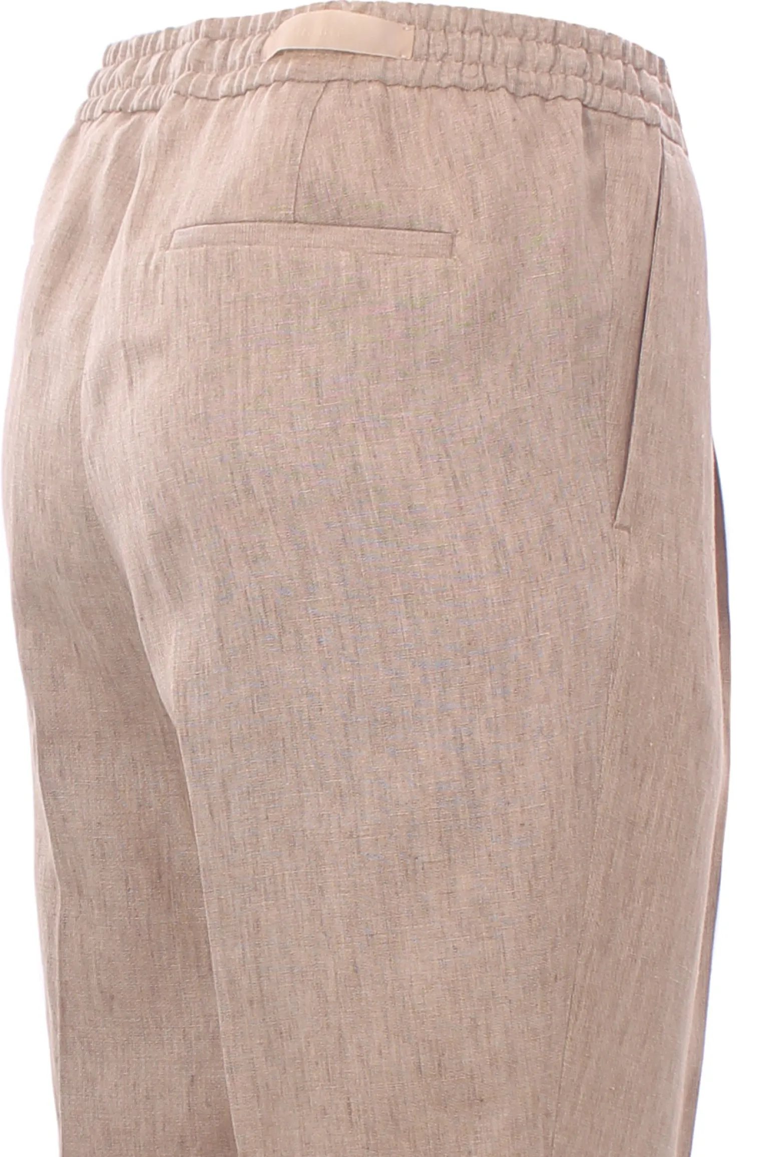 Pantalone jogging in lino fiammato