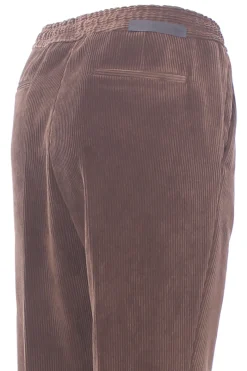 Pantalone jogging in velluto millerighe