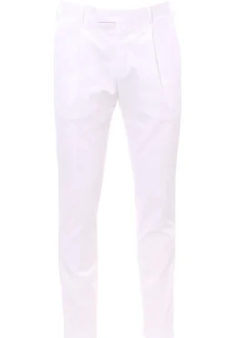 pantalone master 1p in cotone e seta stretch