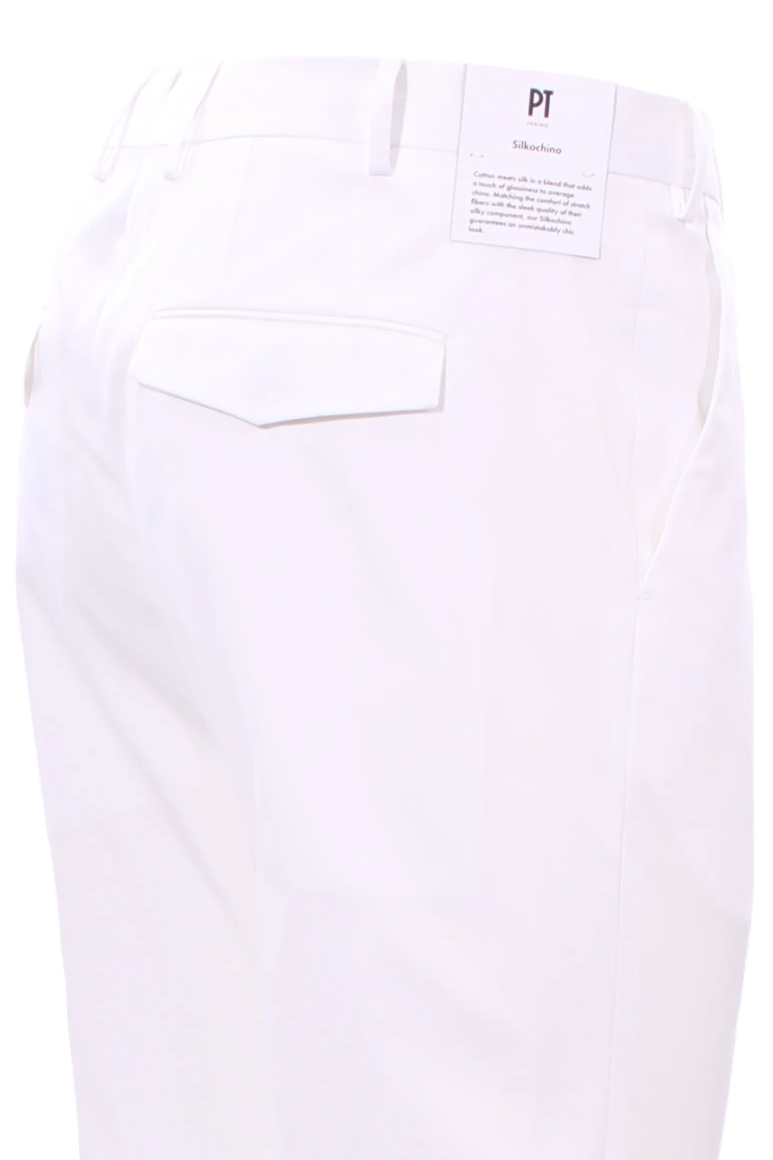 pantalone master 1p in cotone e seta stretch